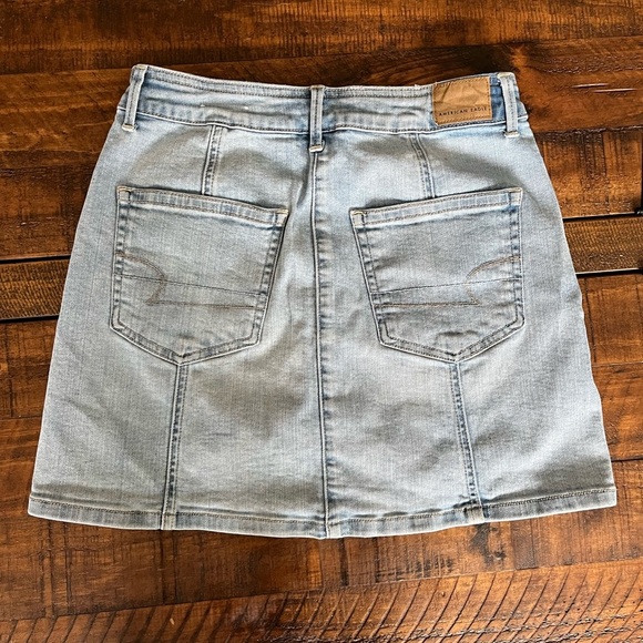 American Eagle Outfitters Denim Button-Up Mini Skirt - Picture 2 of 4